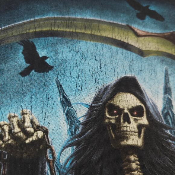 DOM Reaper Graphic Short Sleeve T Shirt Mens Size Extra Large XL Black - Picture 5 of 10